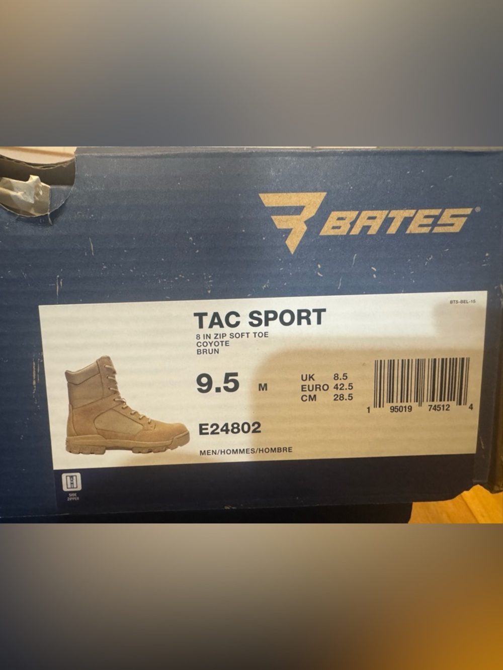Bates Tactical Tan Combat Boots